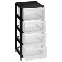 Organizer z 4 szufladami czarny 85 cm * 5five Simply Smart Best