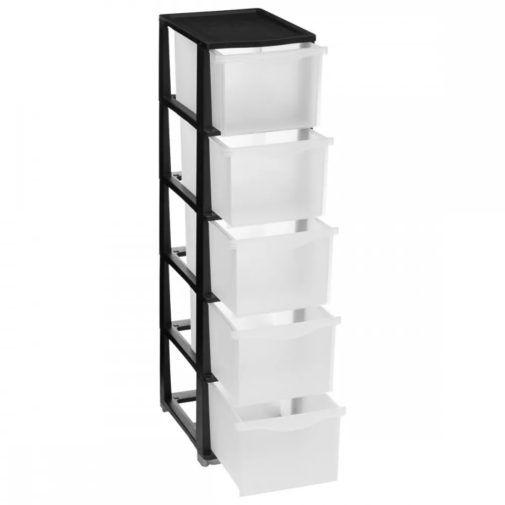 Organizer z 5 szufladami czarny 98,5 cm * 5five Simply Smart Clearance