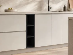 Otwarta szafka z 3 półkami VENTO D-20/82 czarna * Halmar New