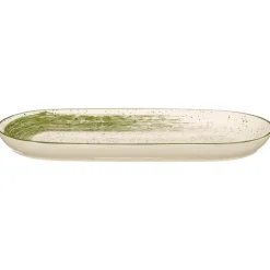Owalna patera do serwowania 15,5x33 cm zielona * VESSIA Online
