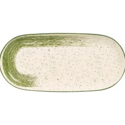 Owalna patera do serwowania 15,5x33 cm zielona * VESSIA Online