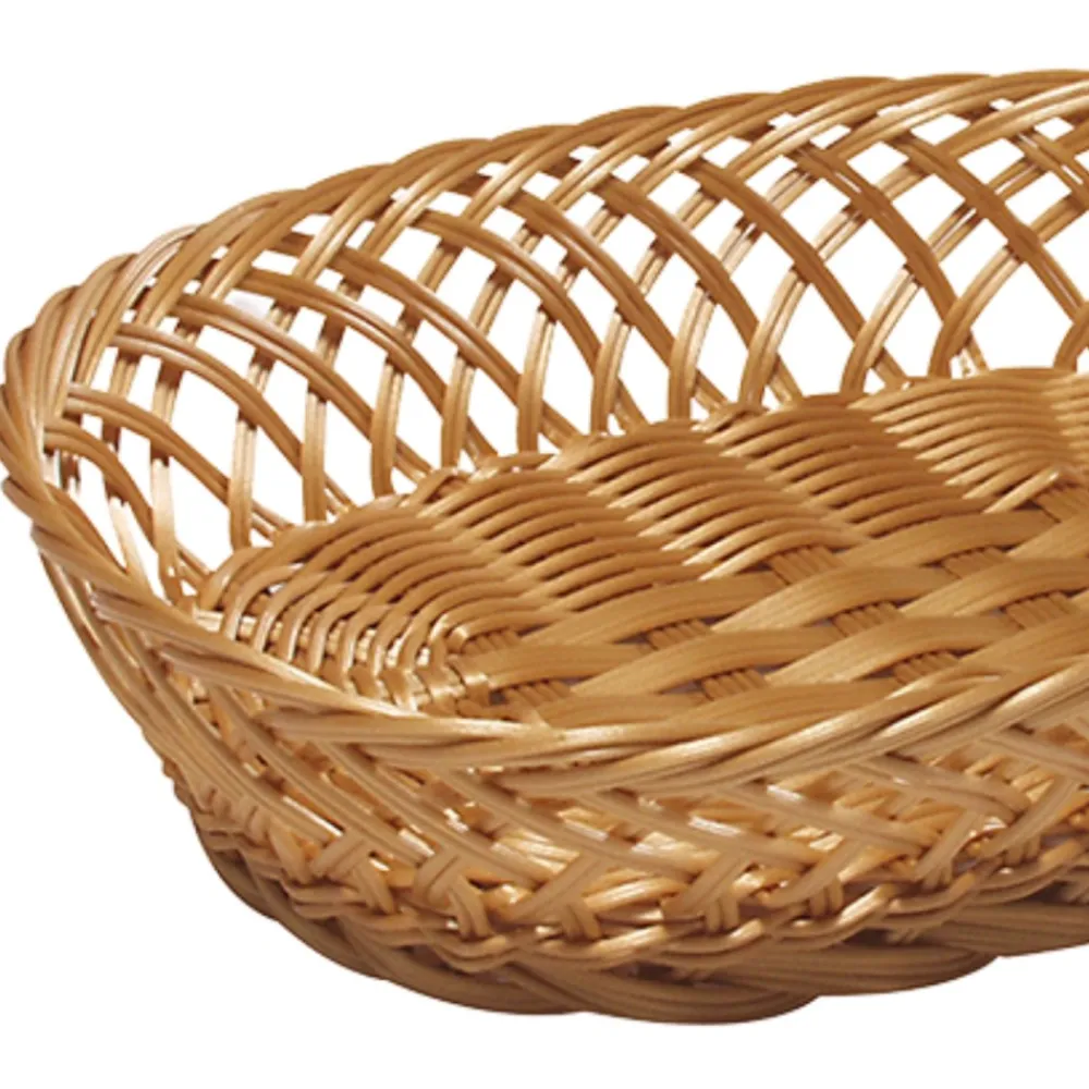 Owalny pleciony koszyk na pieczywo i owoce 31x23,5 cm * Kesper Hot