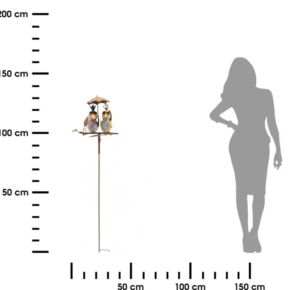 Ozdoba ogrodowa z ptakami i parasolką h133 cm * Exner GmbH Online