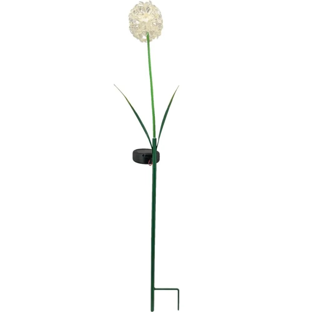 Ozdobny kwiat LED na patyku biały h70 cm * Exner GmbH Best