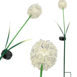 Ozdobny kwiat LED na patyku biały h70 cm * Exner GmbH Best