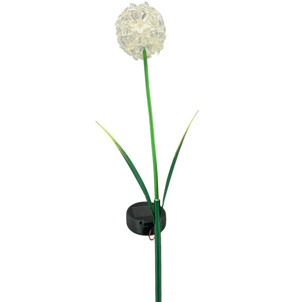 Ozdobny kwiat LED na patyku biały h70 cm * Exner GmbH Best