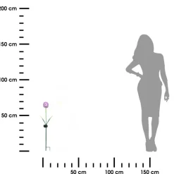 Ozdobny kwiat LED na patyku liliowy h70 cm * Exner GmbH Best