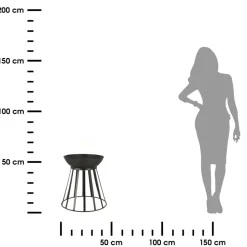 Palenisko ogrodowe 2w1 – kosz i misa na ognisko 47xh49,5 cm