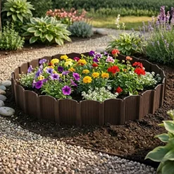 Palisada ogrodowa Garden Linea brąz 78,5x0,8xh10,5 cm