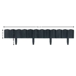 Palisada ogrodowa Garden Linea antracyt 78,5x0,8xh10,5 cm