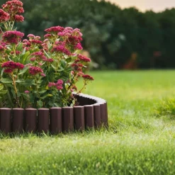 Palisada ogrodowa Garden Frame 2,2 m brąz zestaw 8 szt * HowHomely Sale