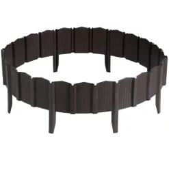 Palisada ogrodowa Garden Linea brąz 3,9 m zestaw 5 szt * HowHomely New