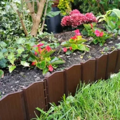Palisada ogrodowa Garden Linea brąz 3,9 m zestaw 5 szt * HowHomely New