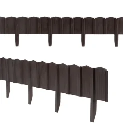 Palisada ogrodowa Garden Linea brąz 3,9 m zestaw 5 szt * HowHomely New