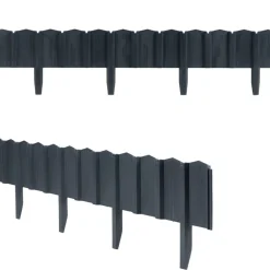 Palisada ogrodowa Garden Linea antracyt 3,9 m zestaw 5 szt * HowHomely Discount