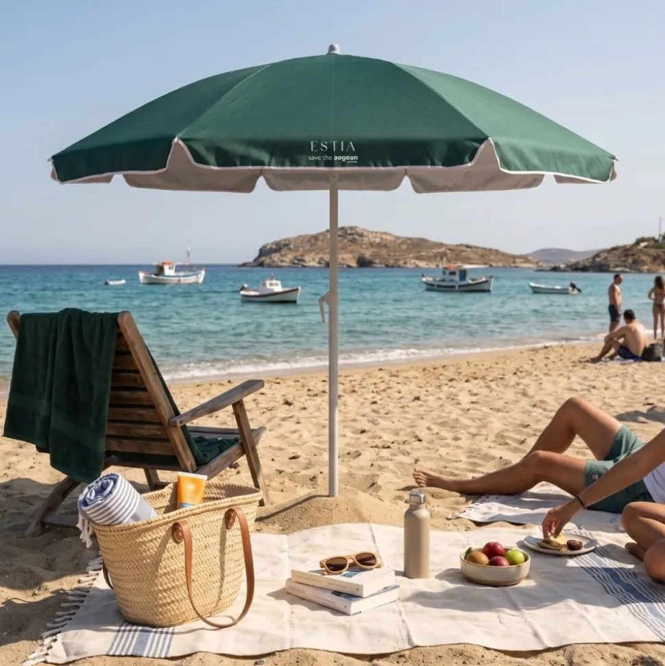 Parasol plażowy 1,8 m Teal Green