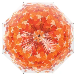 Parasol transparentny jesienne liście