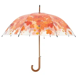 Parasol transparentny jesienne liście