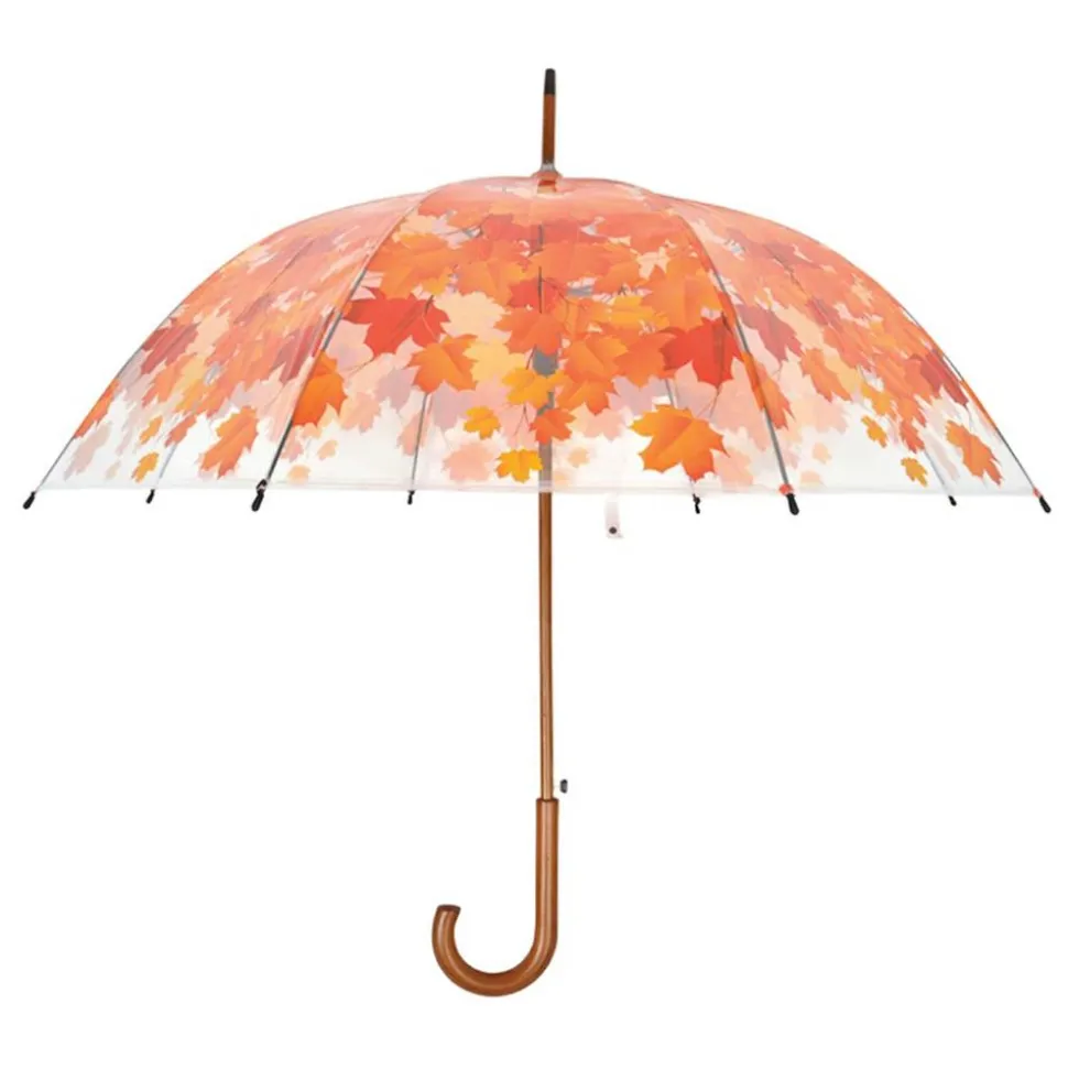 Parasol transparentny jesienne liście