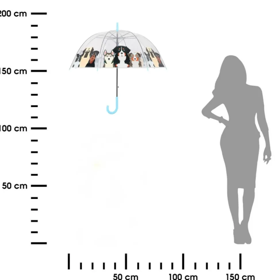Parasol transparentny Pieski 86,5 cm