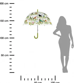 Parasol transparentny ptaki 83 cm