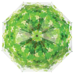Parasol transparentny wiosenne liście