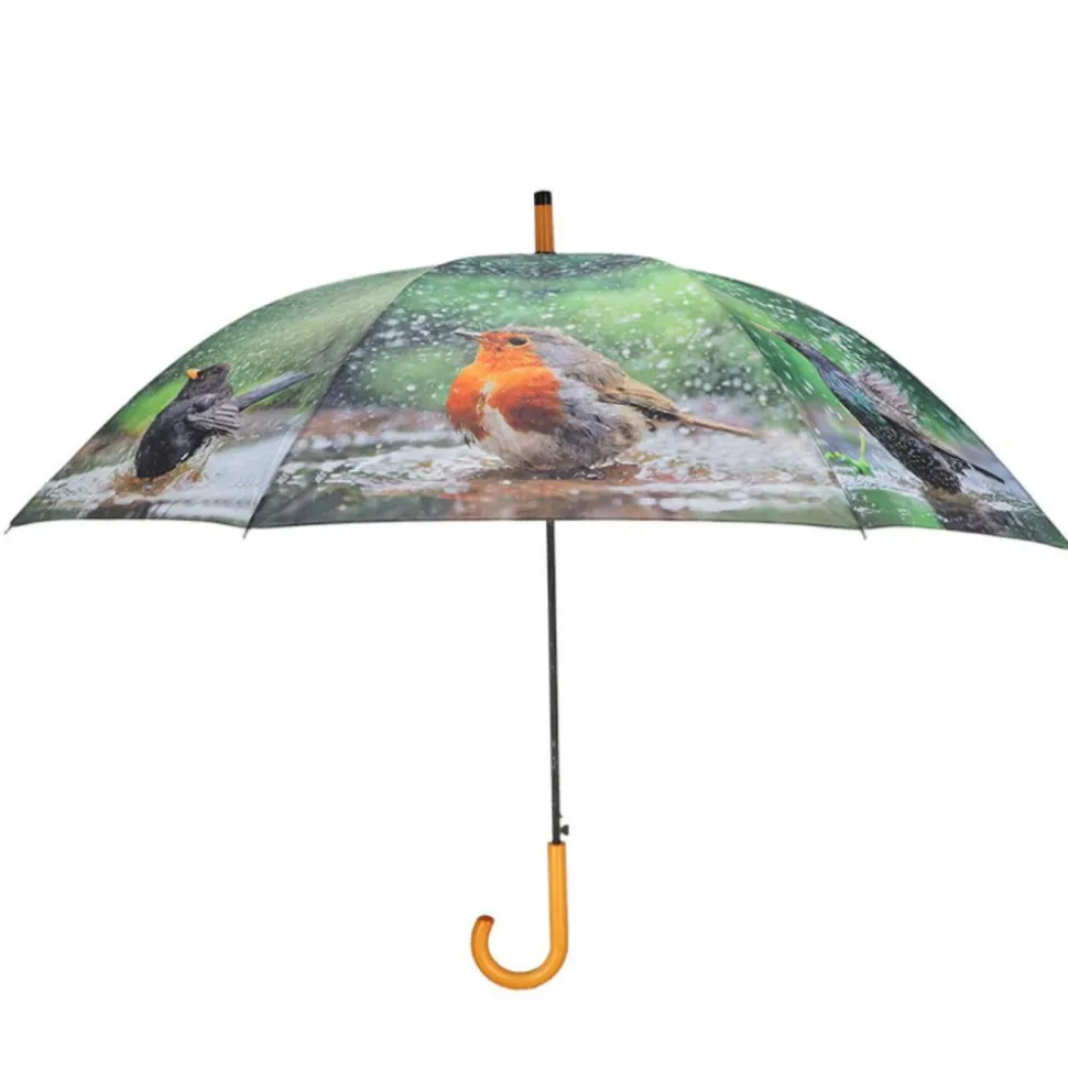 Parasolka z nadrukiem europejskich ptaków 119,5 cm
