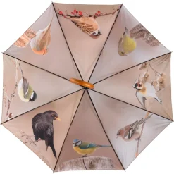 Parasolka z nadrukiem zimowych ptaków 120 cm * Esschert Design