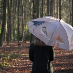 Parasolka z nadrukiem zimowych ptaków 120 cm * Esschert Design