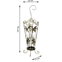 Parasolnik metalowy do przedpokoju Jasper 75 cm * Dąstal Online