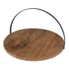 Patera na ciasto z drewna mango 28cm