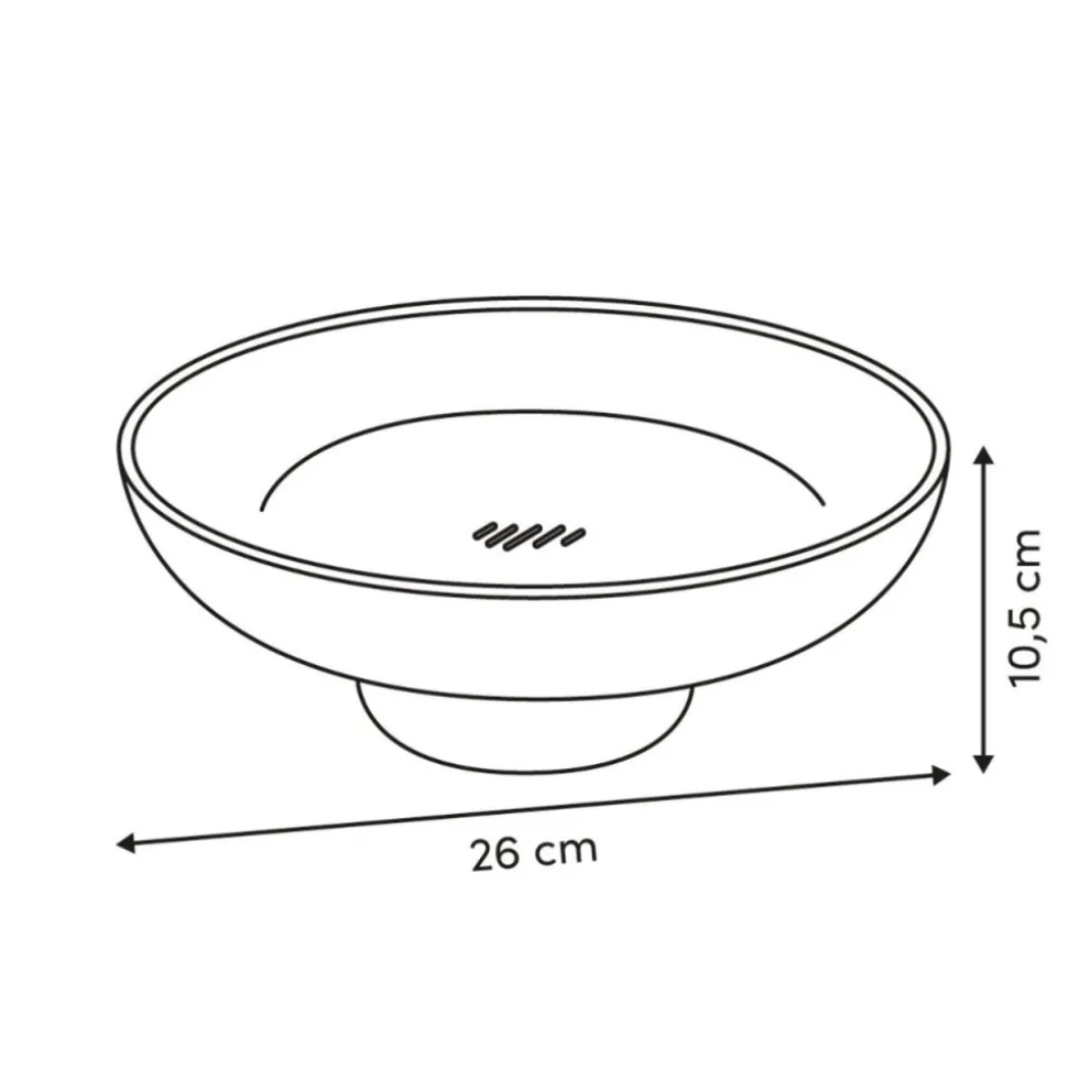 Patera na owoce Poly 26 cm zielona