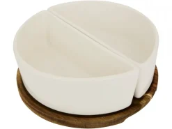 Patera na przekąski z 2 miseczkami Elegance