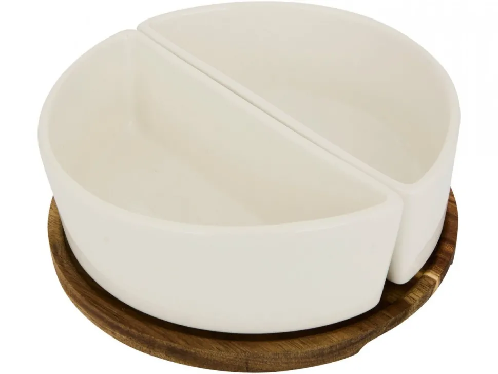 Patera na przekąski z 2 miseczkami Elegance