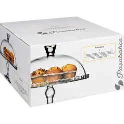 Patera szklana Lara z kloszem 32 cm