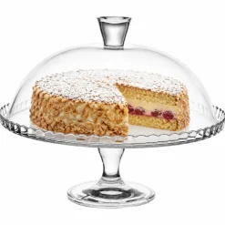 Patera szklana Lara z kloszem 32 cm