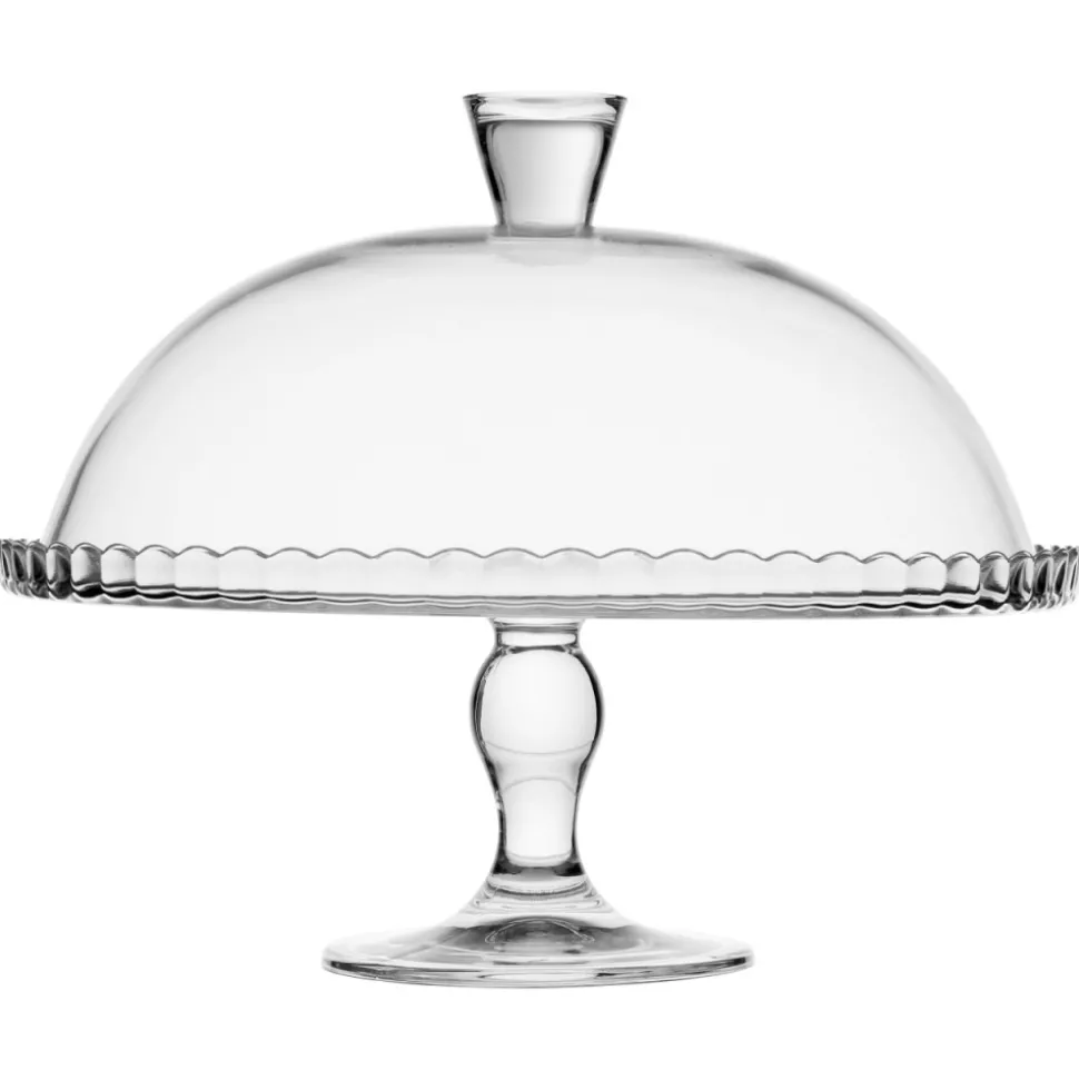 Patera szklana Lara z kloszem 32 cm