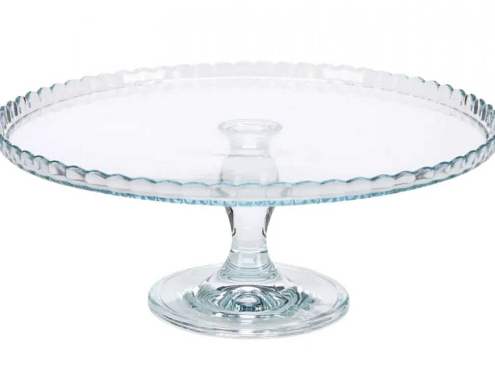 Patera szklana na nóżce 32 cm