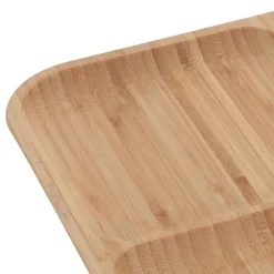 Patera bambusowa dzielona na przekąski 30x30 cm * Excellent Houseware Sale