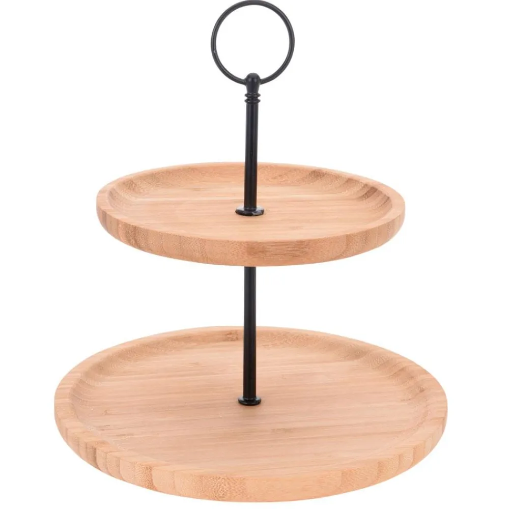 Patera na ciasto 2 poziomy bambus * Excellent Houseware New