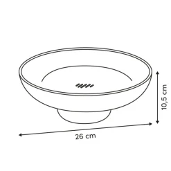 Patera na owoce Poly 26 cm różowa * 5five Simply Smart Hot
