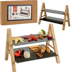 Patera piętrowa na przekąski 26 cm * KINVARA Online