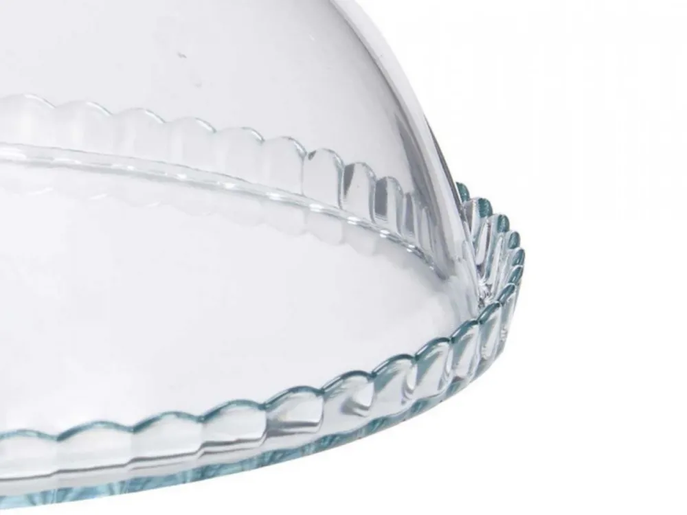 Patera szklana na nóżce z pokrywką 32 cm * PASABAHÇE Outlet