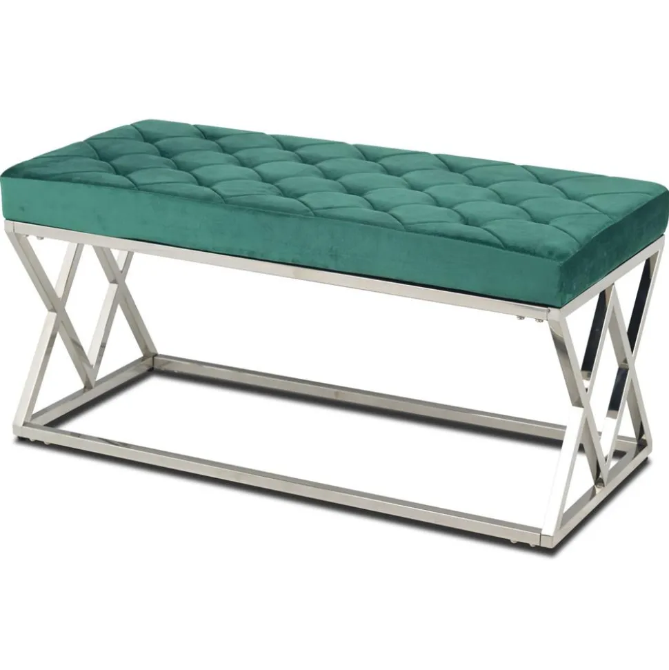 Pikowane siedzisko Timantti Silver Green
