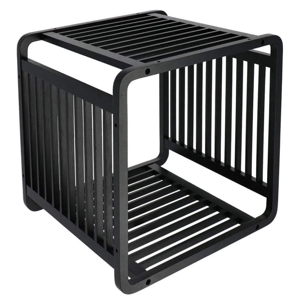 Półka modułowa Cube black bambusowa