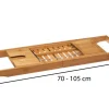Półka na wannę rozsuwana 70-105 cm