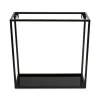 Półka wisząca ścienna metal czarna 40 cm LOFT