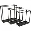 Półka wisząca ścienna metal czarna 45 cm LOFT