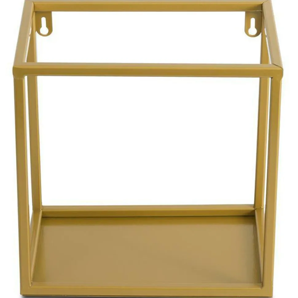 Półka wisząca ścienna metal złota 24 cm GLAM