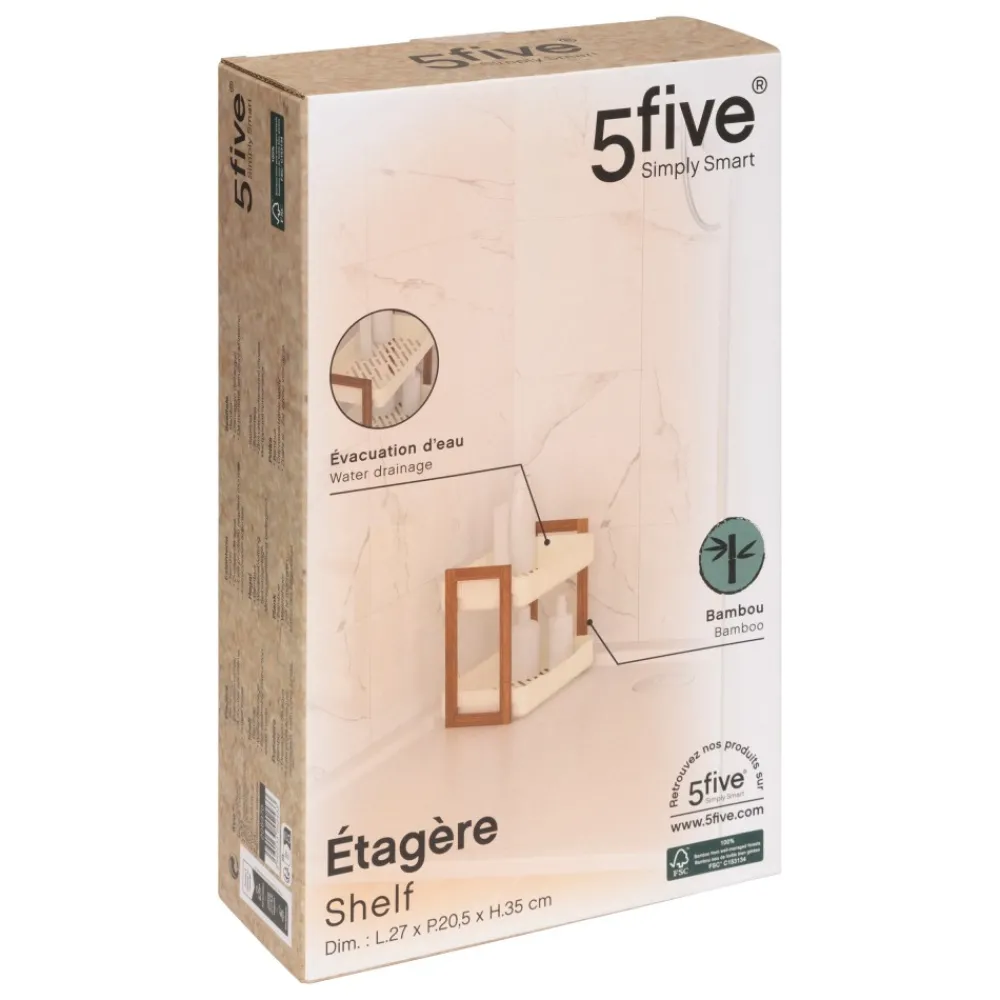 Półka łazienkowa 2-poziomowa Natureo2 * 5five Simply Smart New